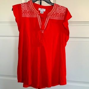 Liz Claiborne Orange Top